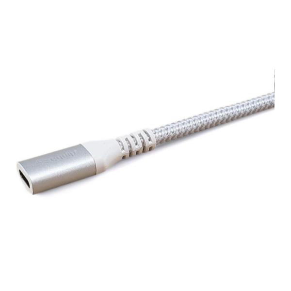 EQUIP - Cavo di prolunga USB 3.2 Gen 2 da C a C, M/F, 4K/60Hz, 10Gbps, Bianco - 0,5m 3