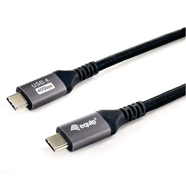 EQUIP - CAVO USB 4 GEN.3 Type-C M/M - 8K/60Hz, 40Gbps, PD3.1 240W -- Nero, 2.0m 4
