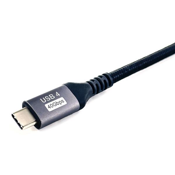 EQUIP - CAVO USB 4 GEN.3 Type-C M/M - 8K/60Hz, 40Gbps, PD3.1 240W -- Nero, 2.0m 5