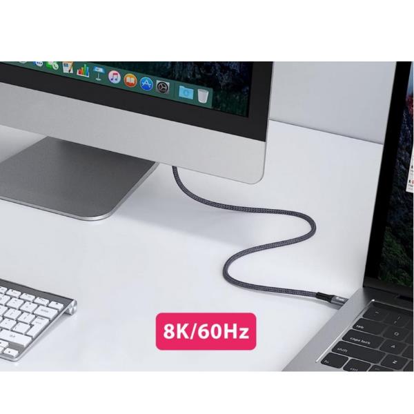 EQUIP - CAVO USB 4 GEN.3 Type-C M/M - 8K/60Hz, 40Gbps, PD3.1 240W -- Nero, 2.0m 8