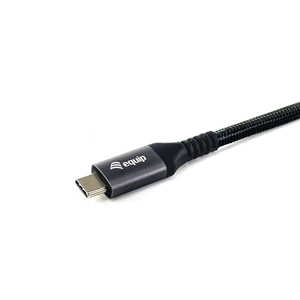 EQUIP - Cavo USB4 Gen 2x2 da C a C, PD 100W, 4K/60Hz, 20Gbps, Nero - 3.0m 3