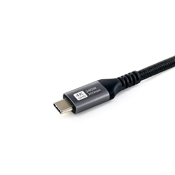 EQUIP - Cavo USB4 Gen 2x2 da C a C, PD 100W, 4K/60Hz, 20Gbps, Nero - 3.0m 4