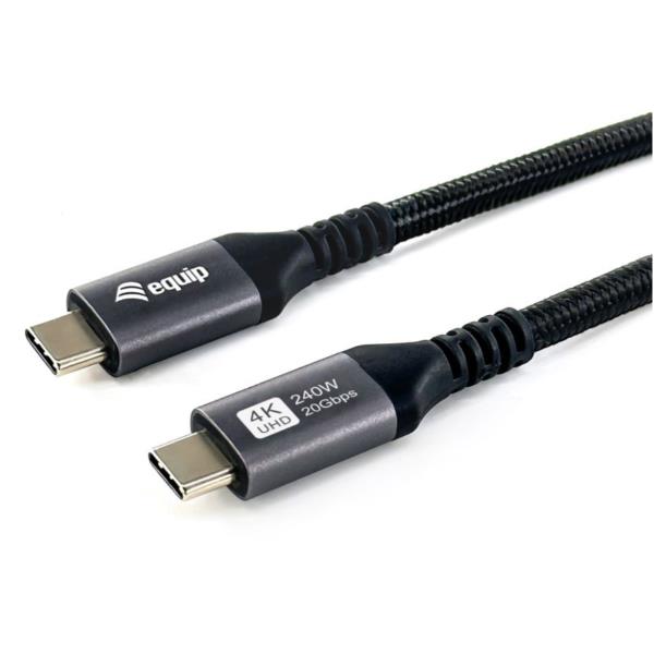 EQUIP - Cavo USB4 Gen 2x2 da C a C, PD 100W, 4K/60Hz, 20Gbps, Nero - 3.0m 6