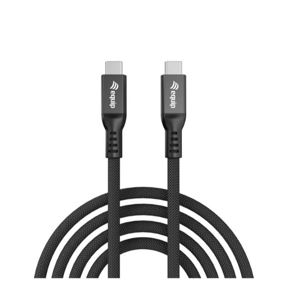 EQUIP - CAVO USB4, da USB-C maschio a USB-C maschio, 80 Gbps, PD 3.1 240 W, 8K/60 Hz, compatibile con Thunderbolt 3/4, 2.0m 2