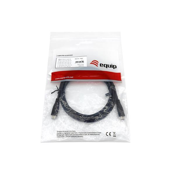 EQUIP - CAVO USB 2.0 da C a C, M/M, PD 60W - 0.5M 3