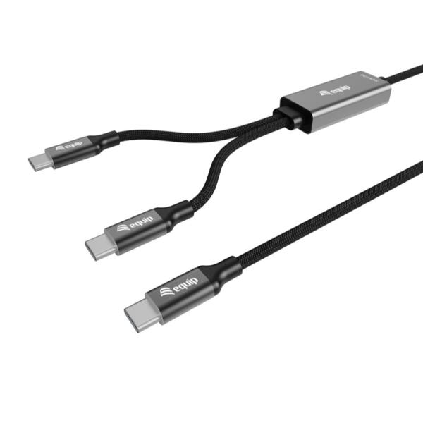 EQUIP EQUIP - CAVO DI RICARICA USB-C a C a Y, PD 3.1 140W, E-marker, Intrecciato, 1.5m