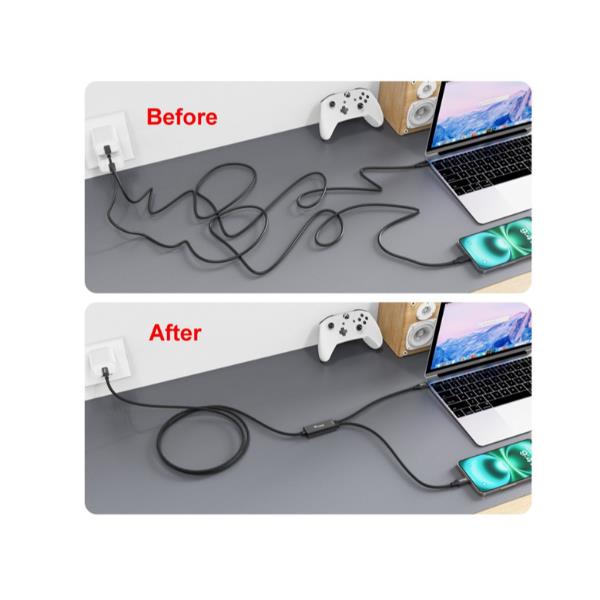 EQUIP - CAVO DI RICARICA USB-C a C a Y, PD 3.1 140W, E-marker, Intrecciato, 1.5m 10