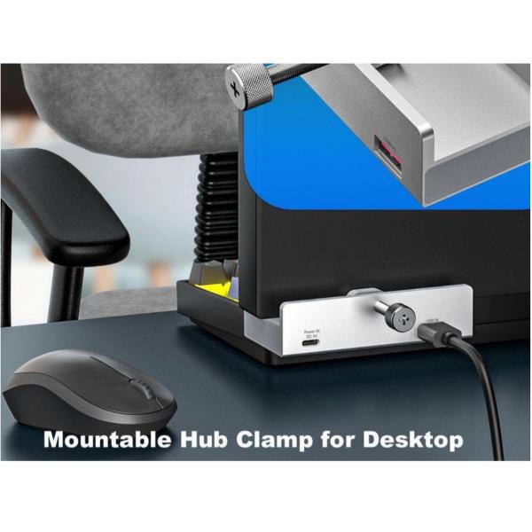 EQUIP - HUB USB 4-PORTE con morsetto, 5 Gbps 2