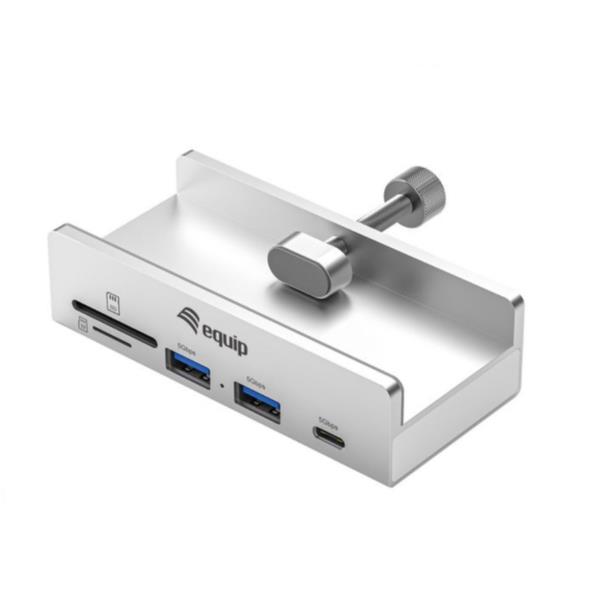 EQUIP EQUIP - HUB USB a morsetto a 5 porte, 5 Gbps