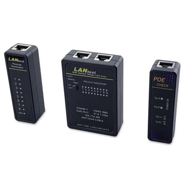 EQUIP EQUIP - TESTER CAVI DI RETE, RJ45, BNC, PoEETWORK CABLE TESTER RJ45 BNC POE