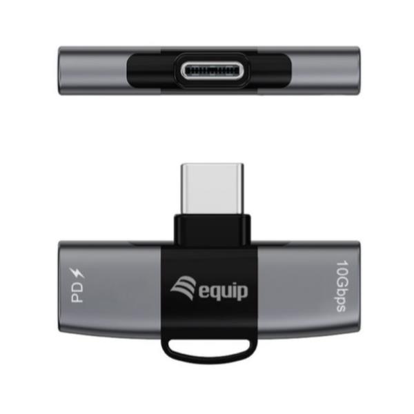 EQUIP - ADATTATORE OTG USB-C 2 in 1, PD 100W, 10Gbps 2