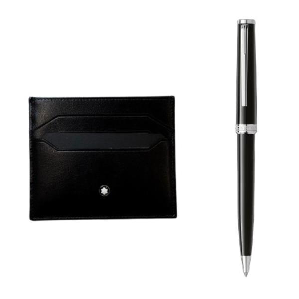 Mont Blanc SET PIX NERA + PORTACARTE 6CC
