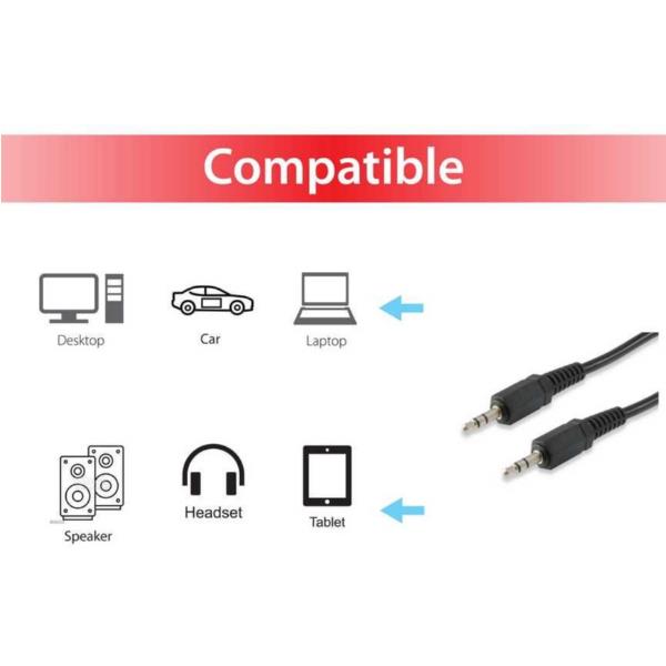 EQUIP - CAVO AUDIO STEREO 3.5mm M/M, 2.5m 4