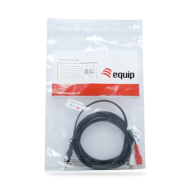 EQUIP - CAVO AUDIO STEREO da 3.5mm a 2x RCA M/F, 2.5mm 6