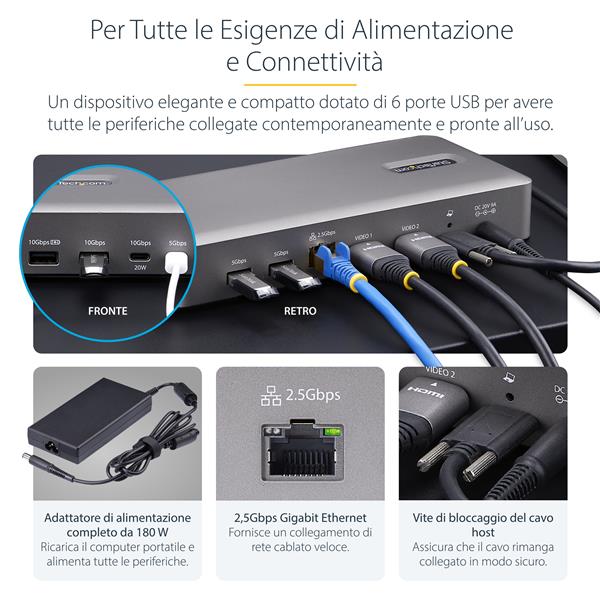 USB4 Docking Station, Dual 4K 10