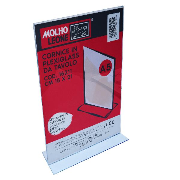 MOLHO LEONE Portadepliant a "T" - verticale 15x21 (A5)