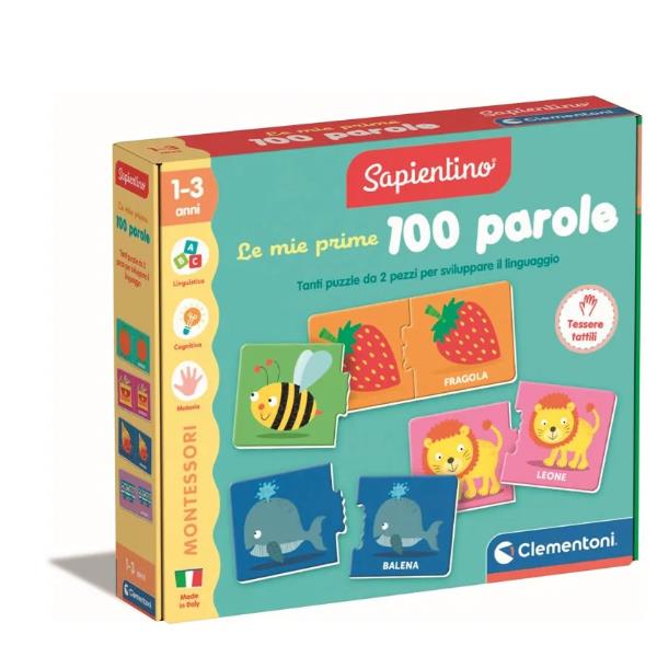 Clementoni MONTESSORI - LE MIE PRIME 100 PAROLE