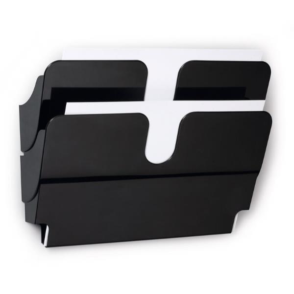 DURABLE ESPOSITORE DA PARETE FLEXIPLUS 2 A4 ORIZZONTALE MAGNETICO - NERO