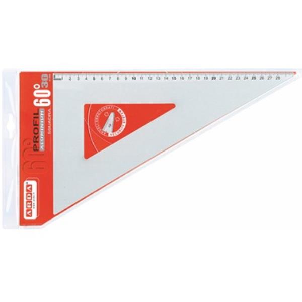 ARDA SQUADRA ALLUMINIO PROFIL 60° - 35 cm
