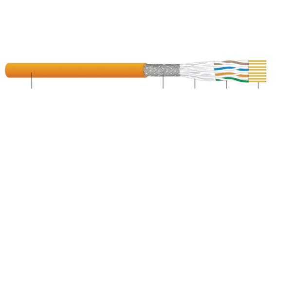 DATWYLER CAVO S/FTP CAT.6A B2CA ARANCIO 500M