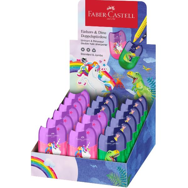 FABER CASTEL TEMPERAMATITE 2 FORI DINOSAURO E UNICORNO