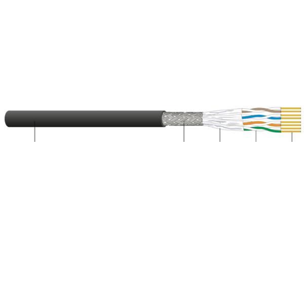 CAVO S/FTP CAT.6A FCA NERO 500M 2