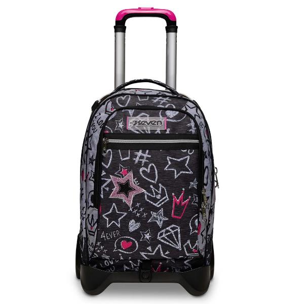Seven TROLLEY JACK SEVEN 2 RUOTE ZIPPER GLAMY