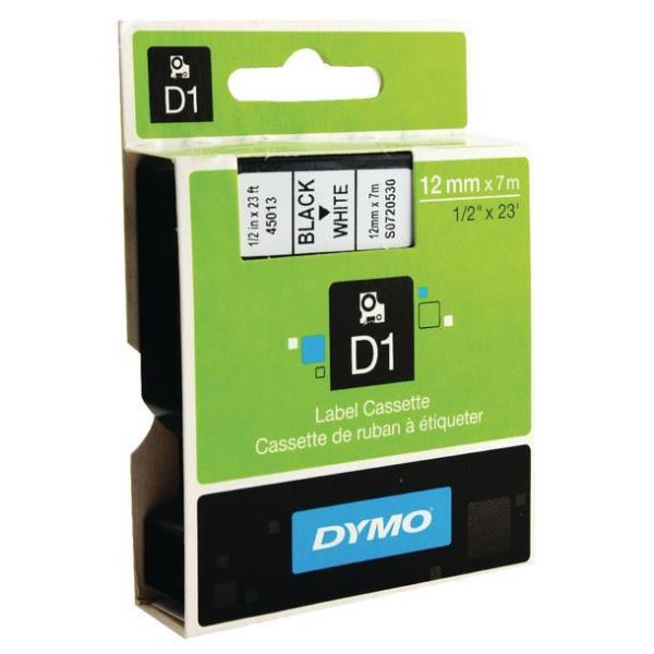 DYMO Value Pack Nastri DYMO D1 12mmx7m Nero su Bianco