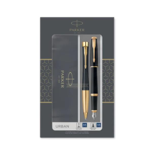 Urban Muted Black GT Penna Stilografica + Penna Pen in a Gift Box 2