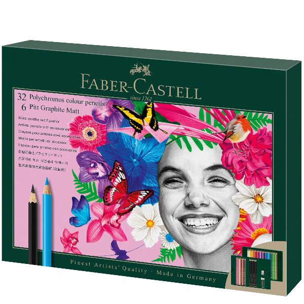 FABER CASTEL Set Polychromos e Pitt Grafite Matt