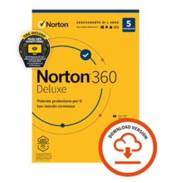 NORTON Norton 360 Deluxe - 5 Dev 50GB - ESD EMPOWER