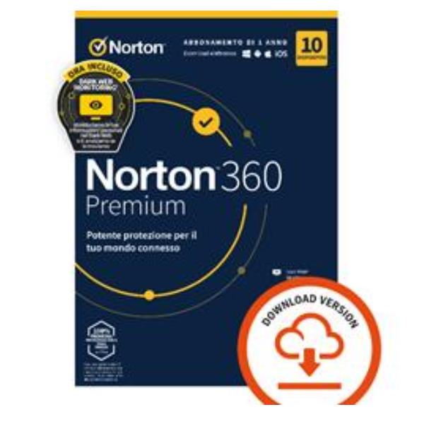 NORTON Norton 360 Premium - 10 Dev - 75GB - ESD
