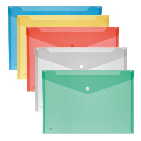 LEBEZ SPA BUSTE BOTTONE A4 COLORI ASSORTITI