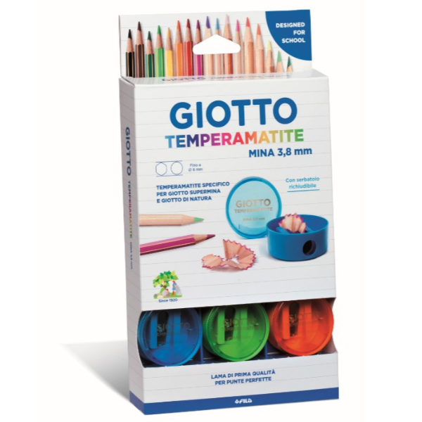 GIOTTO Espositore temperamatite mina 3,8mm