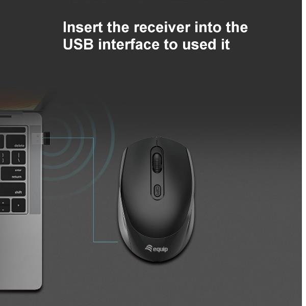 EQUIP - MOUSE WIRELESS 4-TASTI 7