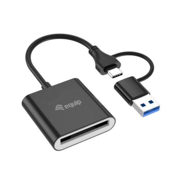 EQUIP EQUIP - LETTORE DI SCHEDE CFexpress Tipo B, (USB-C + A), 10Gbps
