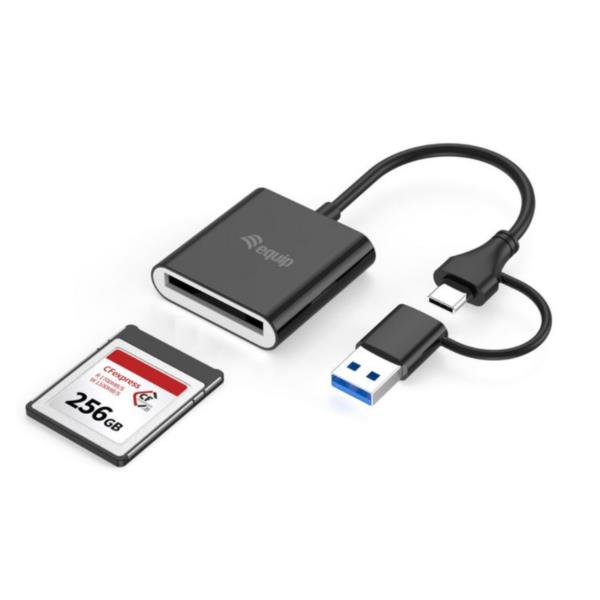 EQUIP - LETTORE DI SCHEDE CFexpress Tipo B, (USB-C + A), 10Gbps 2