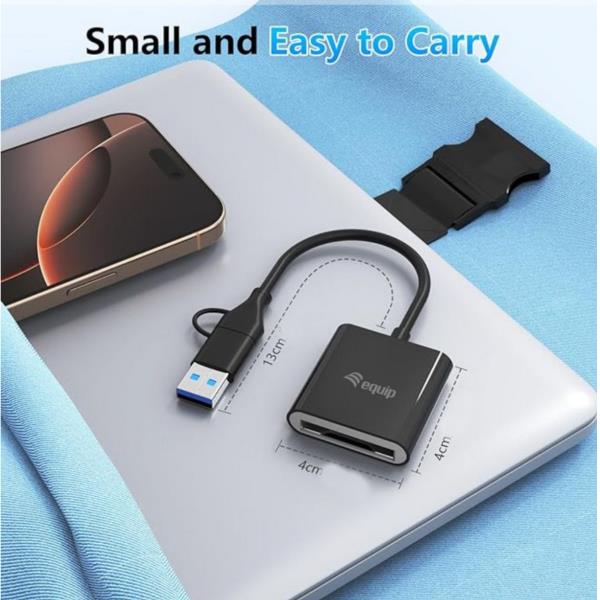 EQUIP - LETTORE DI SCHEDE CFexpress Tipo B, (USB-C + A), 10Gbps 4