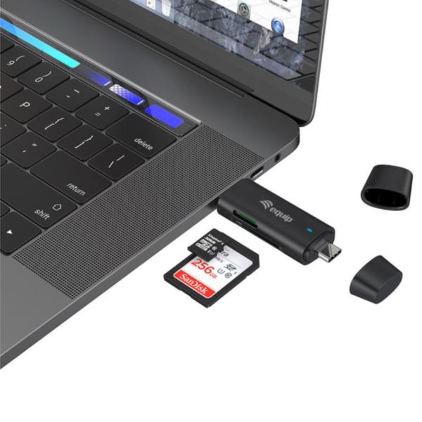 EQUIP - LETTORE DI SCHEDE USB 2 in 1, 5Gbps, SD, TF 6