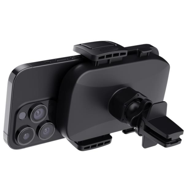 SUPPORTO/HOLDER PER TELEFONO CON MONTAGGIO ALLA VENTOLA DELL’ARIA - TRUST RUNO - NERO 7
