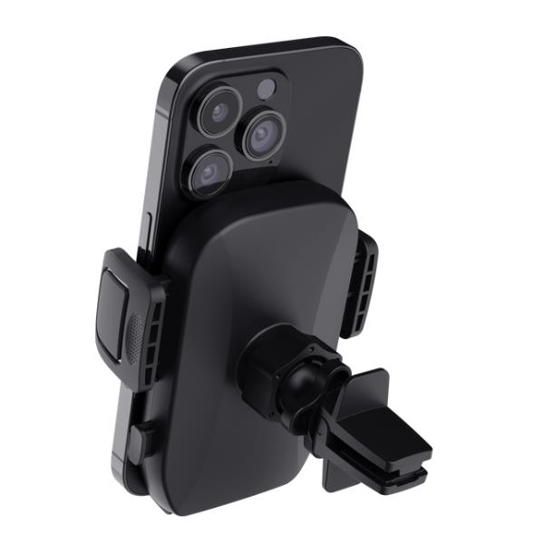 SUPPORTO/HOLDER PER TELEFONO CON MONTAGGIO ALLA VENTOLA DELL’ARIA - TRUST RUNO - NERO 9