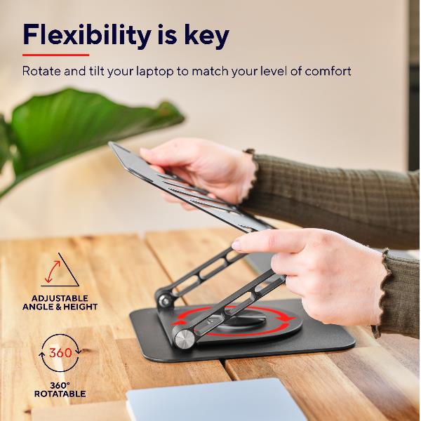 SUPPORTO/RIALZO PER LAPTOP IN METALLO - TRUST ZEFF - NERO 3