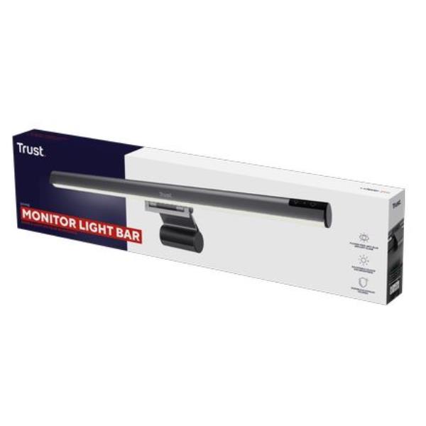 LAMPADA LED BARRA MONITOR LIGHT BAR, ANTI LUCE BLU, ANTI RIFLESSO, COMANDI TOUCH (LUCE FREDDA, NATURALE, CALDA) - TRUST SHYNE - NERO 3