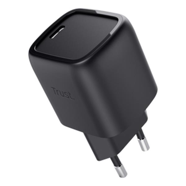 ALIMENTATORE USB-C GAN 30W - PLASTICA RICICLATA 50% - TRUST MAXO - NERO 2