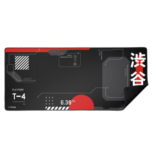 TAPPETINO/MOUSEPAD XXL - LAVABILE - PROTEGGI SCRIVANIA MISURA 930x400 - TRUST GXT 759 - JAPAN NERO 2