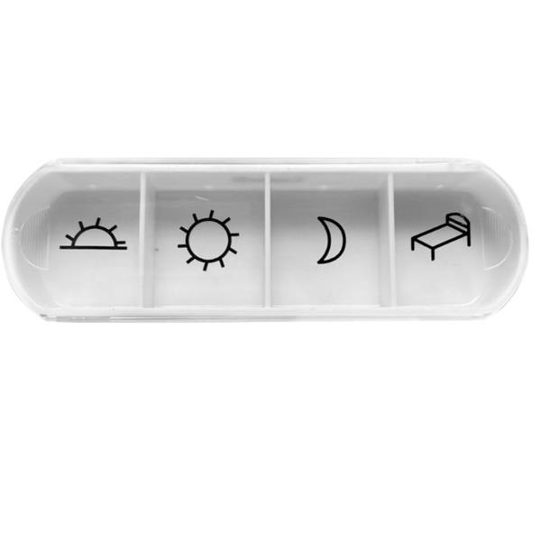 GIMA HEALTH TECH PORTAPILLOLE GIORNALIERO - bianco/trasparente