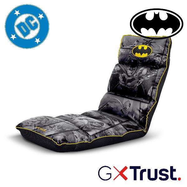SEDIA GAMING DA PAVIMENTO PIEGHEVOLE LICENZIATA (DC) BATMAN - TRUST GXT 718SM RAYZEE - BATMAN GRIGIA 3