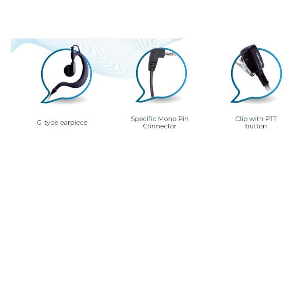 Microauricolare a G mono pin 3
