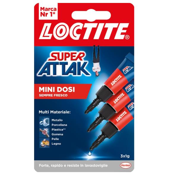 SUPER ATTAK LOCTITE SUPER ATTAK MINI DOSI 3x1g