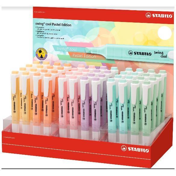 EVIDENZIATORE SWING COOL - Espositore 48 evidenziatori 6
